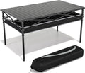 46.6 Inch Aluminum Foldable Camping Table for Party and Picnic
