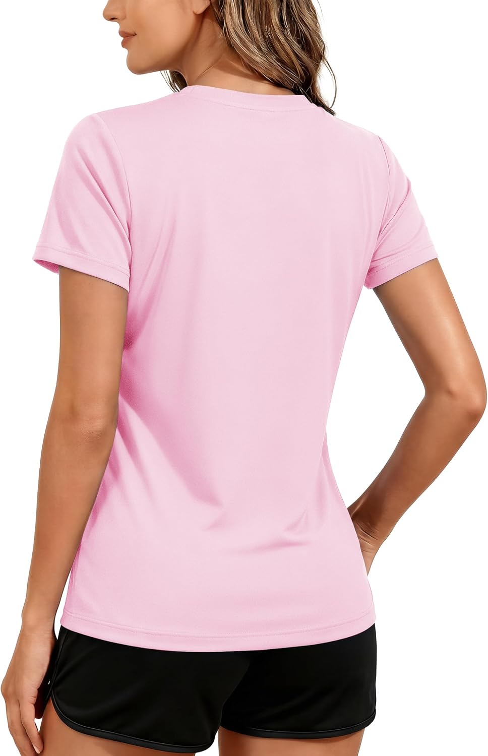 TACVASEN Women's Short Sleeve Workout Shirts UPF 50+ Sun Protection Quick Dry Athletic Tops for Running Gym Tee