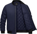 Cotrasen Men's Bomber Jacket Fall Winter Windbreaker Warm Quilted Coats