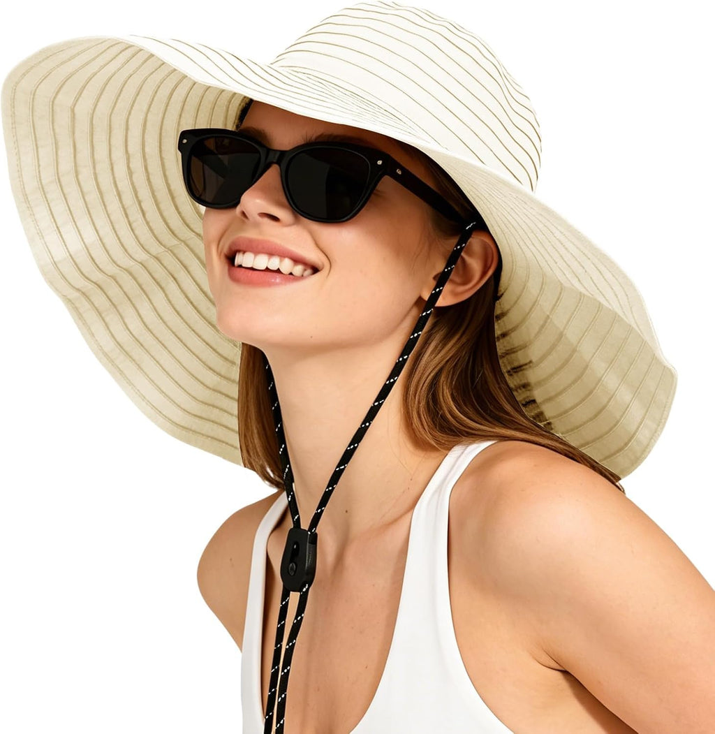 Sun Hat for Men Women UV Protection Wide Brim Fishing Hats Breathable UPF 50+ Boonie Bucket Hats Beach Safari Hiking Garden