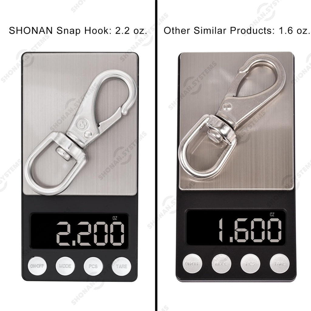 SHONAN 3.5 Inch Stainless Steel Flag Clips for Flagpole Rope- 4 Pack Diving Clips Flag Pole Clips, Swivel Snap Hooks for Dog leashes, Keychains, Boat Ropes, Bird Feeders