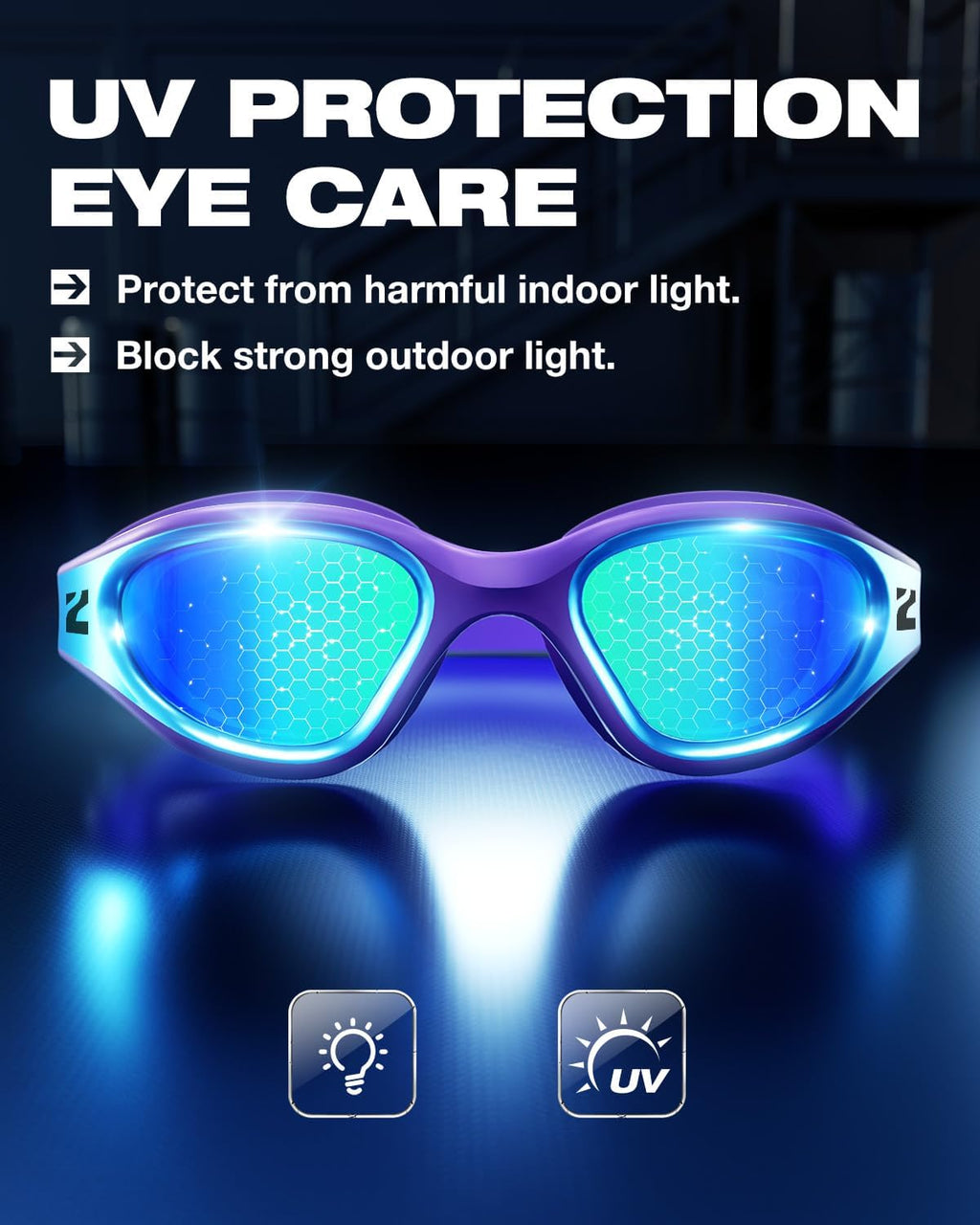 ZIONOR G1 Nava Anti-Fog Nano Lens Swim Goggles for Adult Men Women