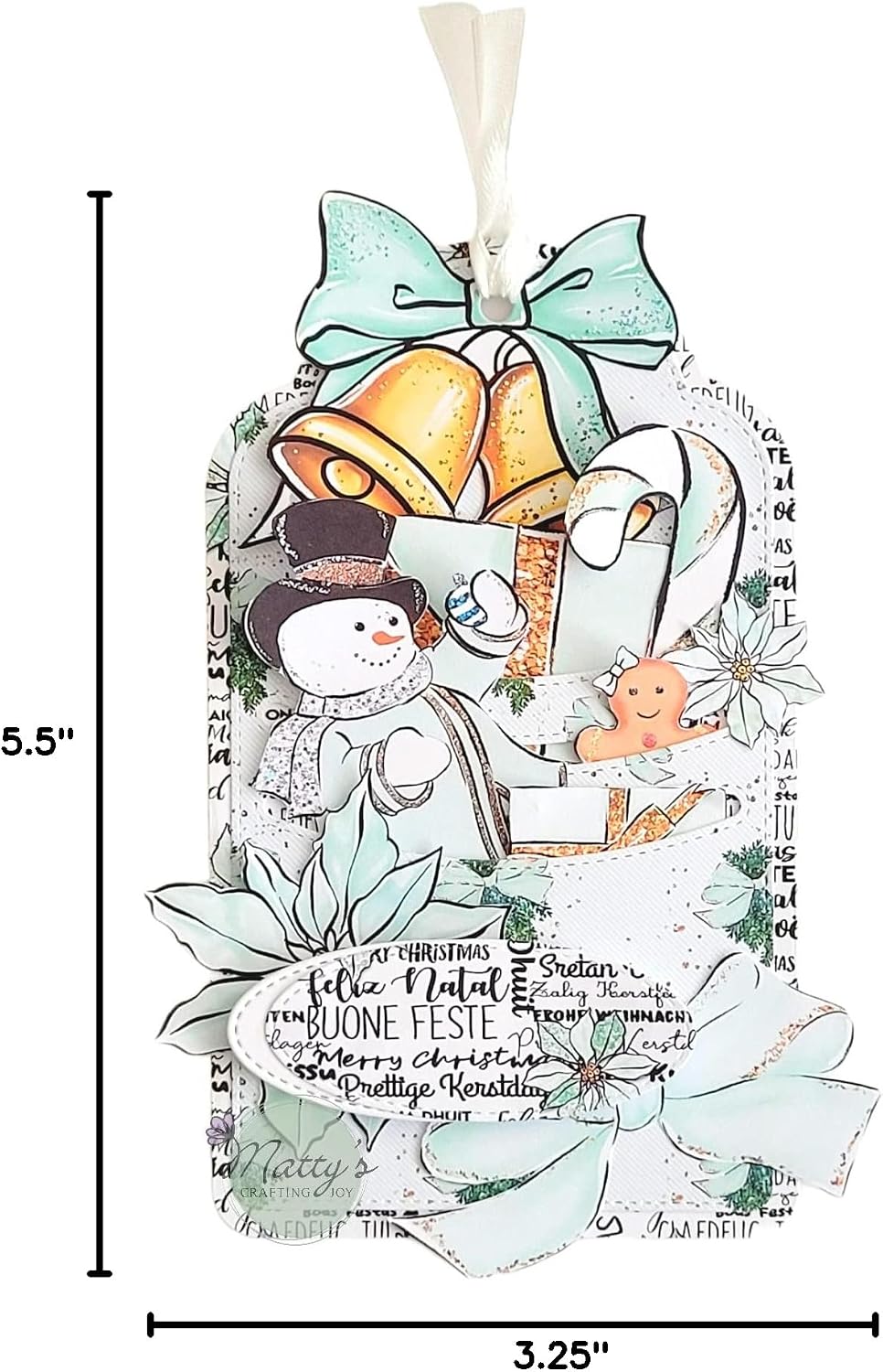 Matty's Crafting Joy Stitched Slot Tag Die Cut, Set of 3