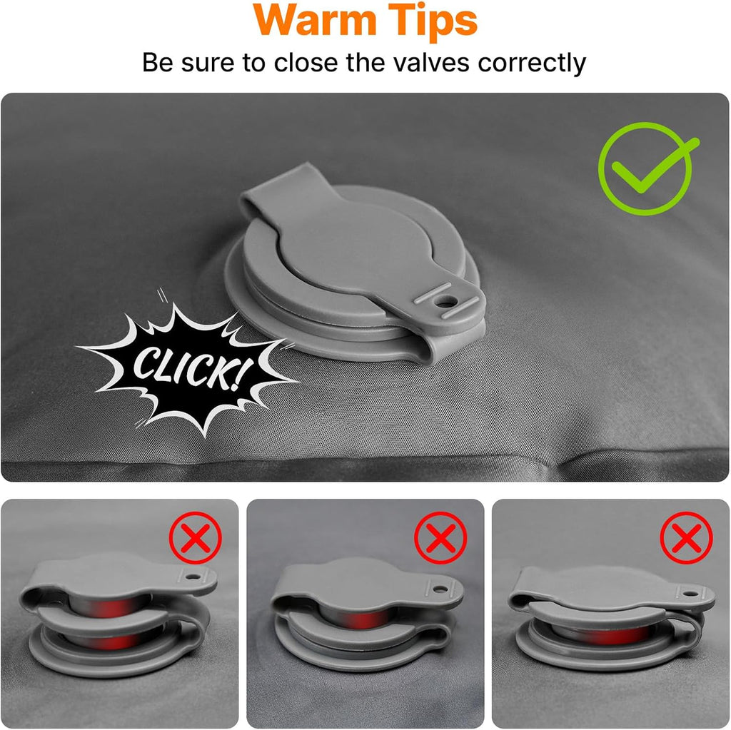 OGERY Sleeping Pad, Inflatable Camping Pad with 6" Extra-Thick