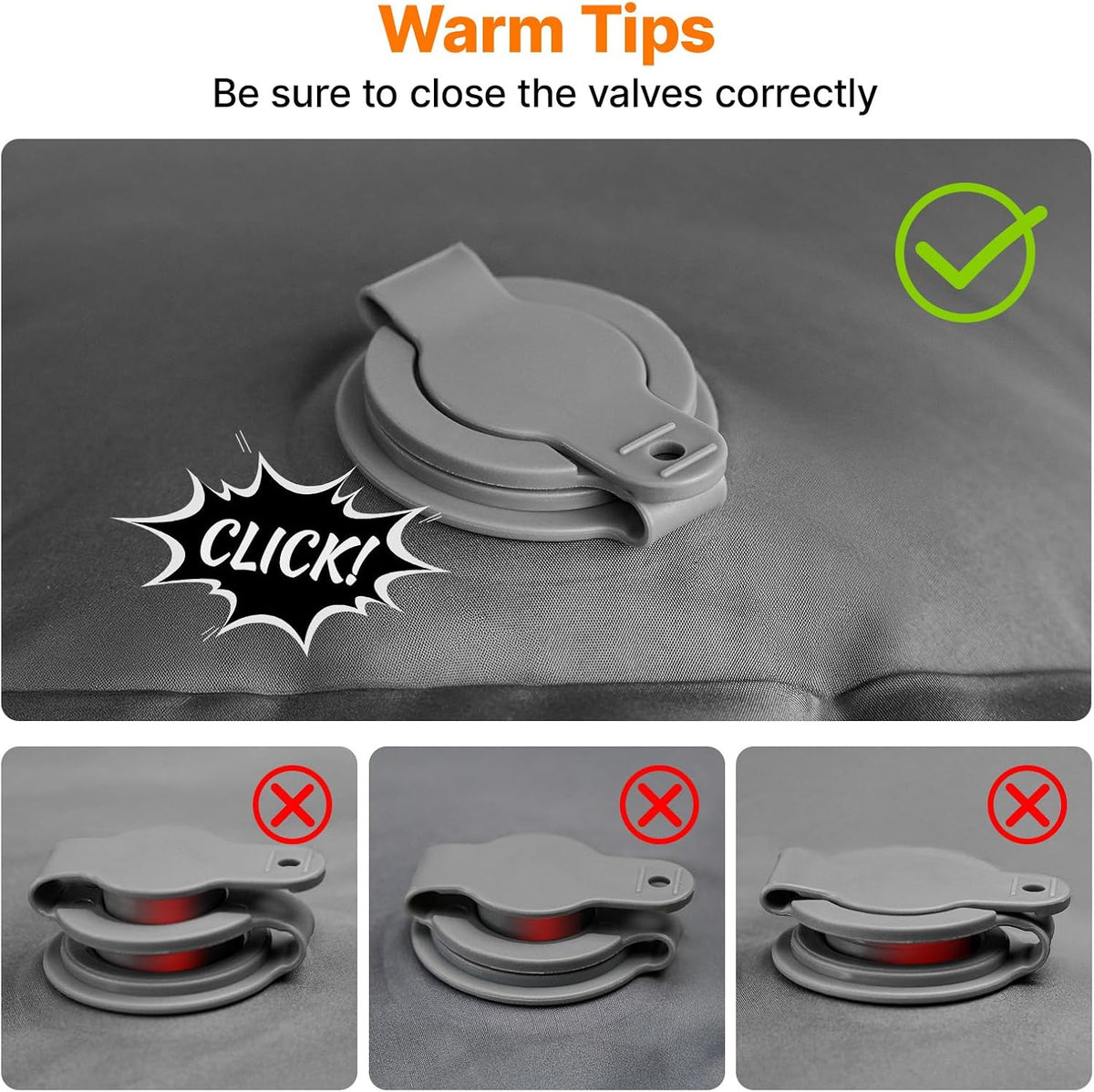 OGERY Sleeping Pad, Inflatable Camping Pad with 6" Extra-Thick