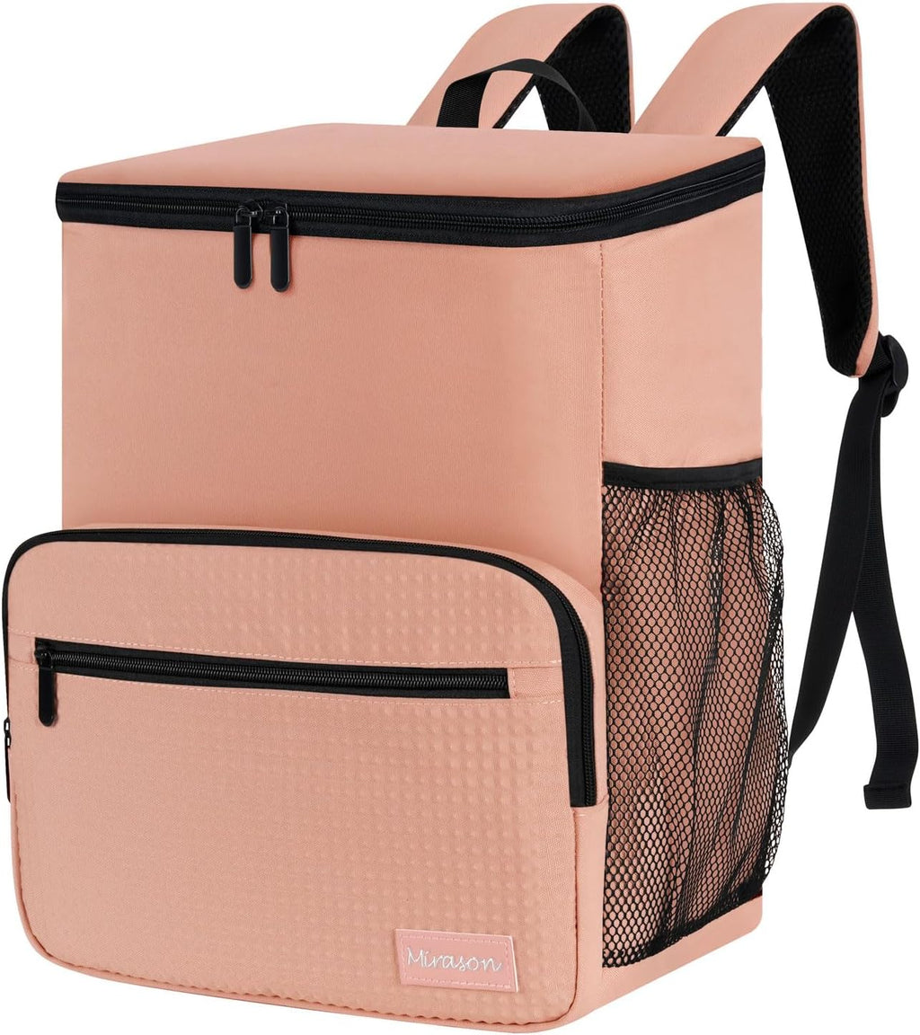 MIRASON Cooler Backpack Insulated Leak Proof Beach Backpack Cooler Bag, Cooling Beer Lunch Backpack Cooler for Men Women Picnic Hiking Camping Travel with 4 Pockets