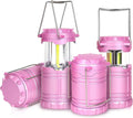 4-Pack LED Pink Camping Lantern