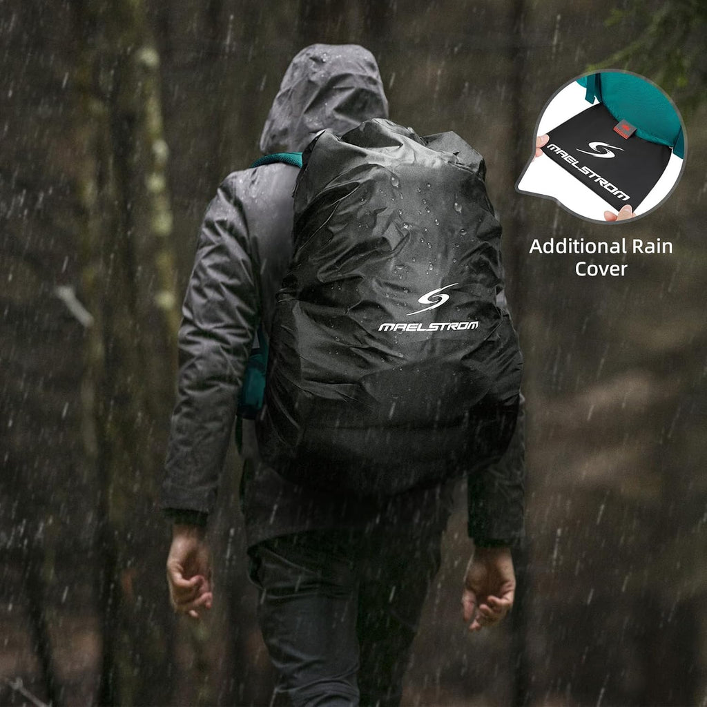 Maelstrom 40L Waterproof Hiking Backpack, Lightweight Travel Daypack