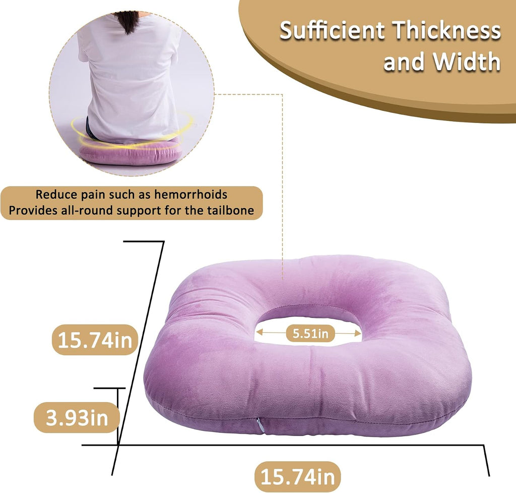 Hshbxd Donut Pillow, Tailbone Cushion for Wheelchair, Office and Travel