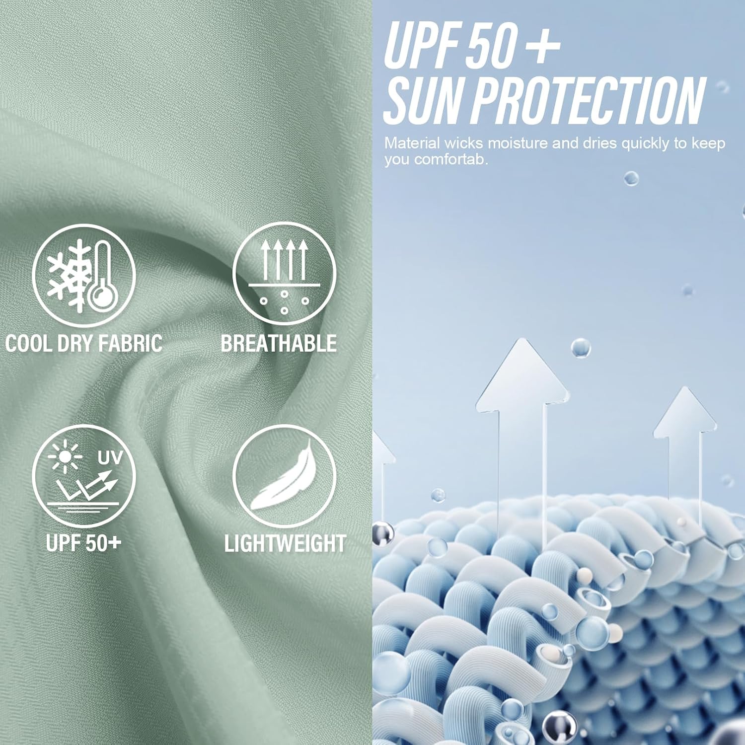 Women's UPF 50 Long Sleeve Sun Protection Safari Fish Hiking Shirts
