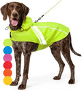 VIVAGLORY Dog Raincoat Wetoff Dog Rain Coat, XL, Bright Yellow
