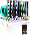 Sound Reactive Ambient Light, Smart App-Controlled Music Rhythm Lamp with Custom Modes, Designed for Portable Speaker Setup for Bedroom, Dorm, Living Room (Black)