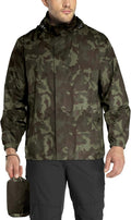 33,000ft Men's Packable Rain Jacket Lightweight Waterproof Golf Raincoat