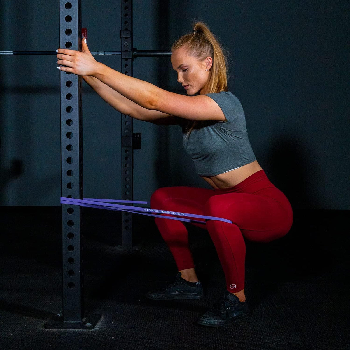 SERIOUS STEEL FITNESS Assisted 41" Pull-Up Band, Resistance & Stretch, Powerlifting & Pull-up Assist Loop (Single Band)
