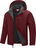 33,000ft Men's Hooded Softshell Jacket Waterproof Fleece Windbreaker Jacket