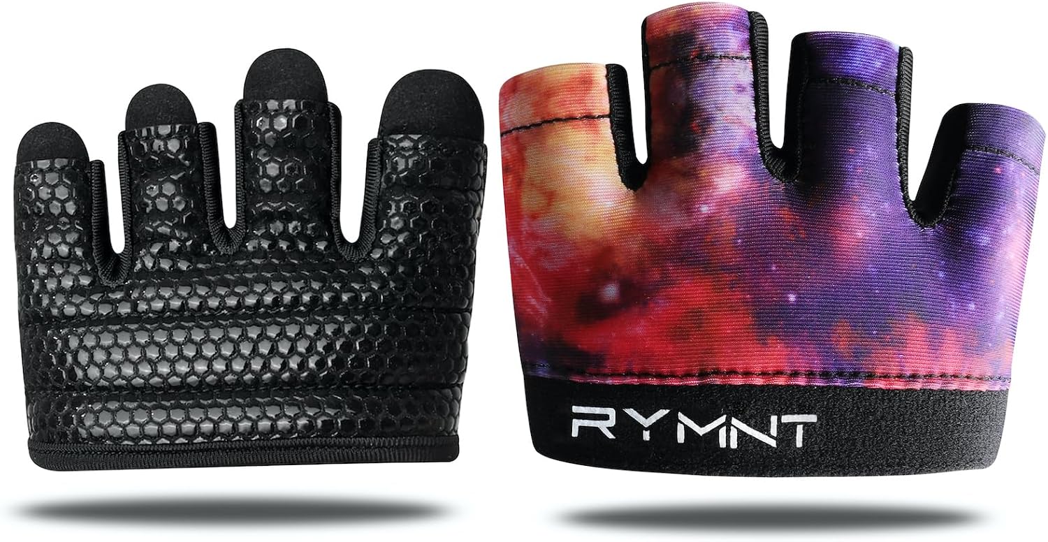 Minimal Workout Gloves for Women Men, Micro Fingerless Gym Gloves Grip Pads