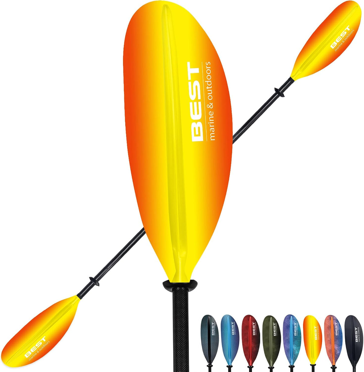 Carbon Fiber Kayak Paddle, 2-Piece, Lightweight Design