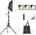 RALENO Softbox Photography Lighting Kit, 16"x16" LED Studio Soft Box Light