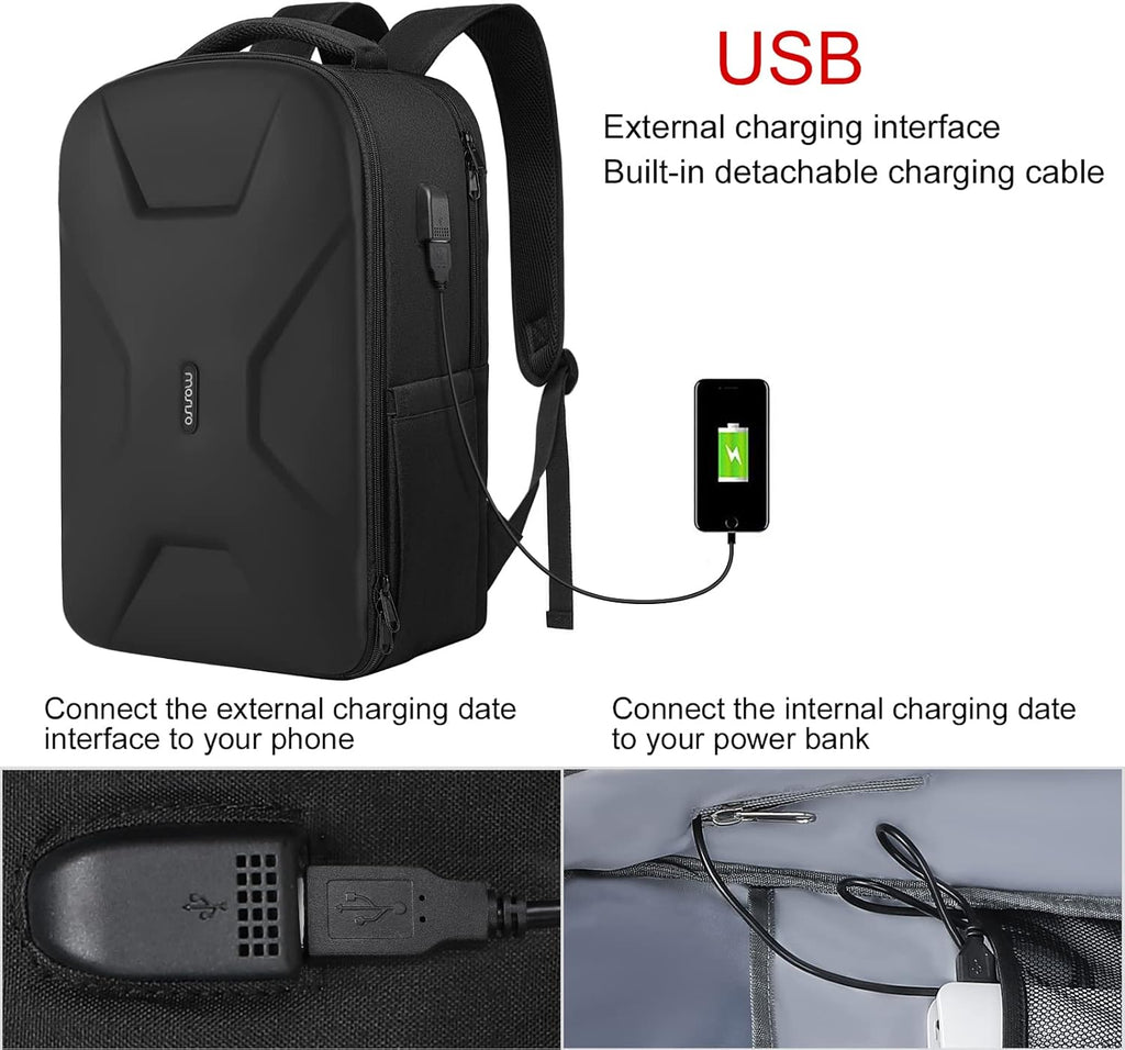 MOSISO 15.6-16 inch 35L Laptop Backpack with USB Charging Port