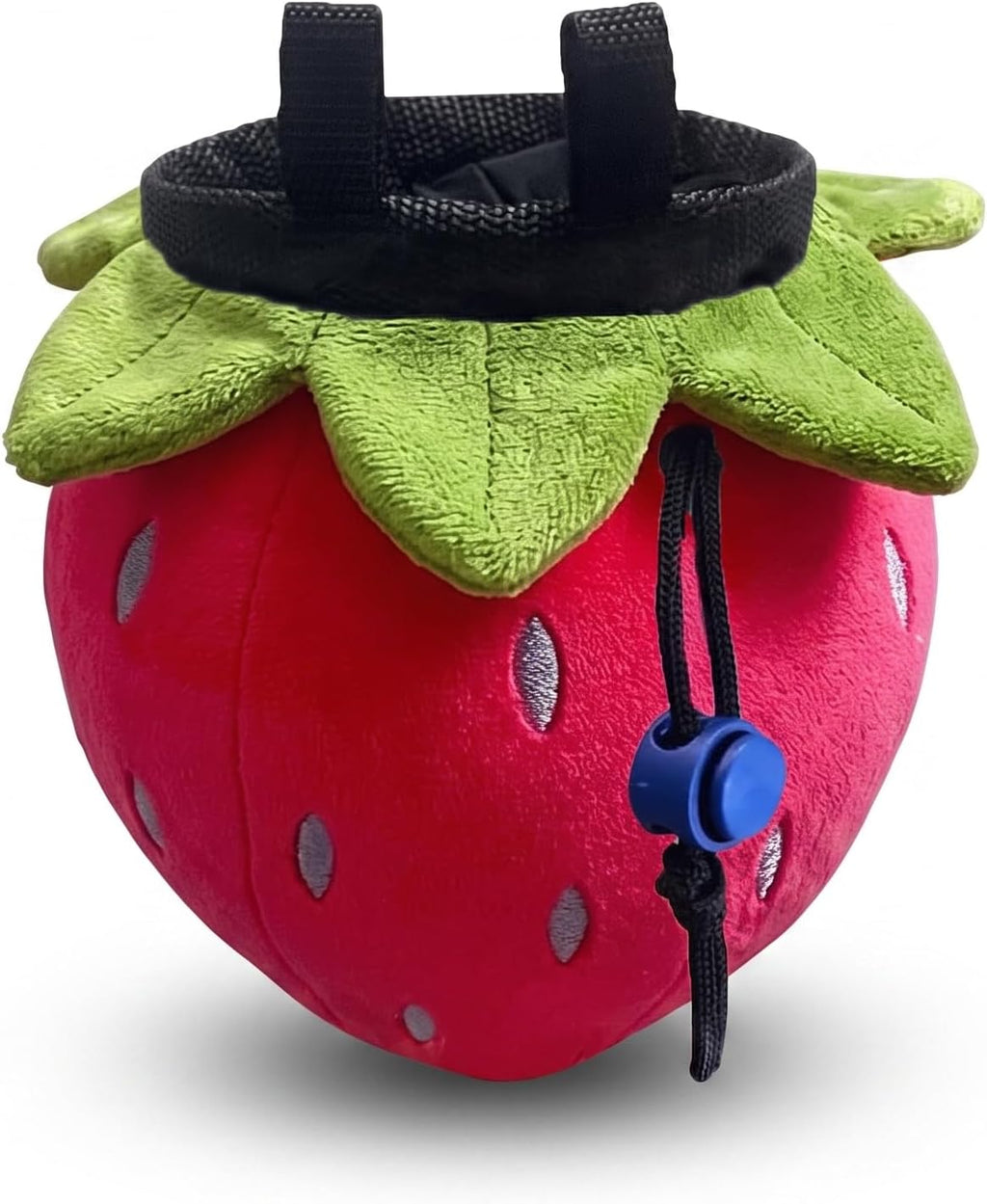 Strawberry Chalk Bag Rock Climbing Chalk Bag Suitable Bouldering Gym Indoor & Outdoor Climbing with Adjustable Belt