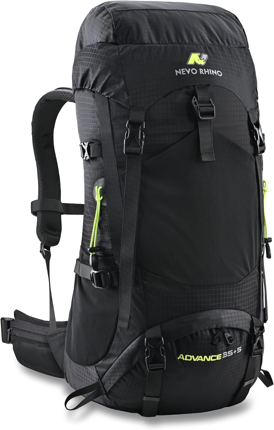 N NEVO RHINO 40L Internal Frame Hiking Backpack with Rain Cover