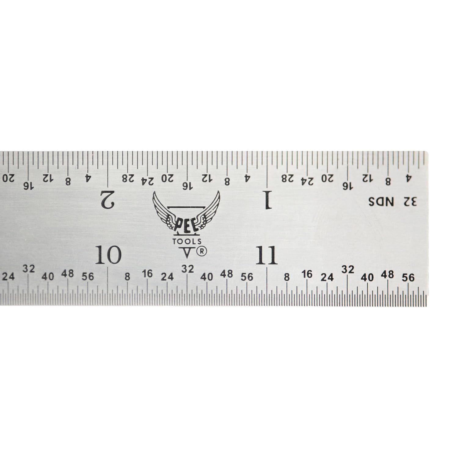 PEC Tools 12" Metal Ruler, Made in USA