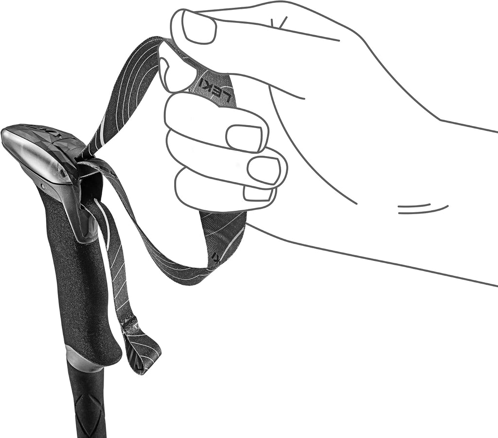 LEKI Makalu Lite AS Trekking Poles | Aluminum, Adjustable, Collapsible, Lightweight Hiking Sticks, Anti-Shock Performance