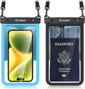 Rynapac Waterproof Phone Pouch Up to 8.5", 2Pack IPX8 Waterproof Phone Case