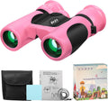 BLACKICE Binoculars for Kids, High-Resolution 8x21, Kids Binoculars Gift Set for Boys & Girls, Shockproof & Compact for Bird Watching, Travel, Hiking, Camping, Hunting, Children Outdoor Gear (Pink)