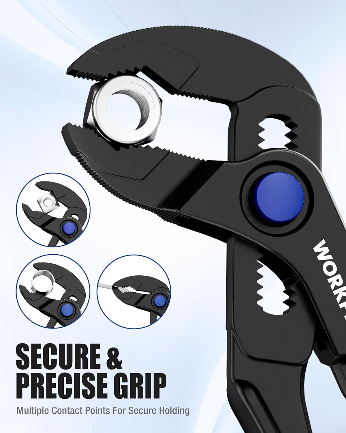WORKPRO 3-Piece Mini Pliers Set with Pouch, Pocket Pliers, EDC Tool Gift