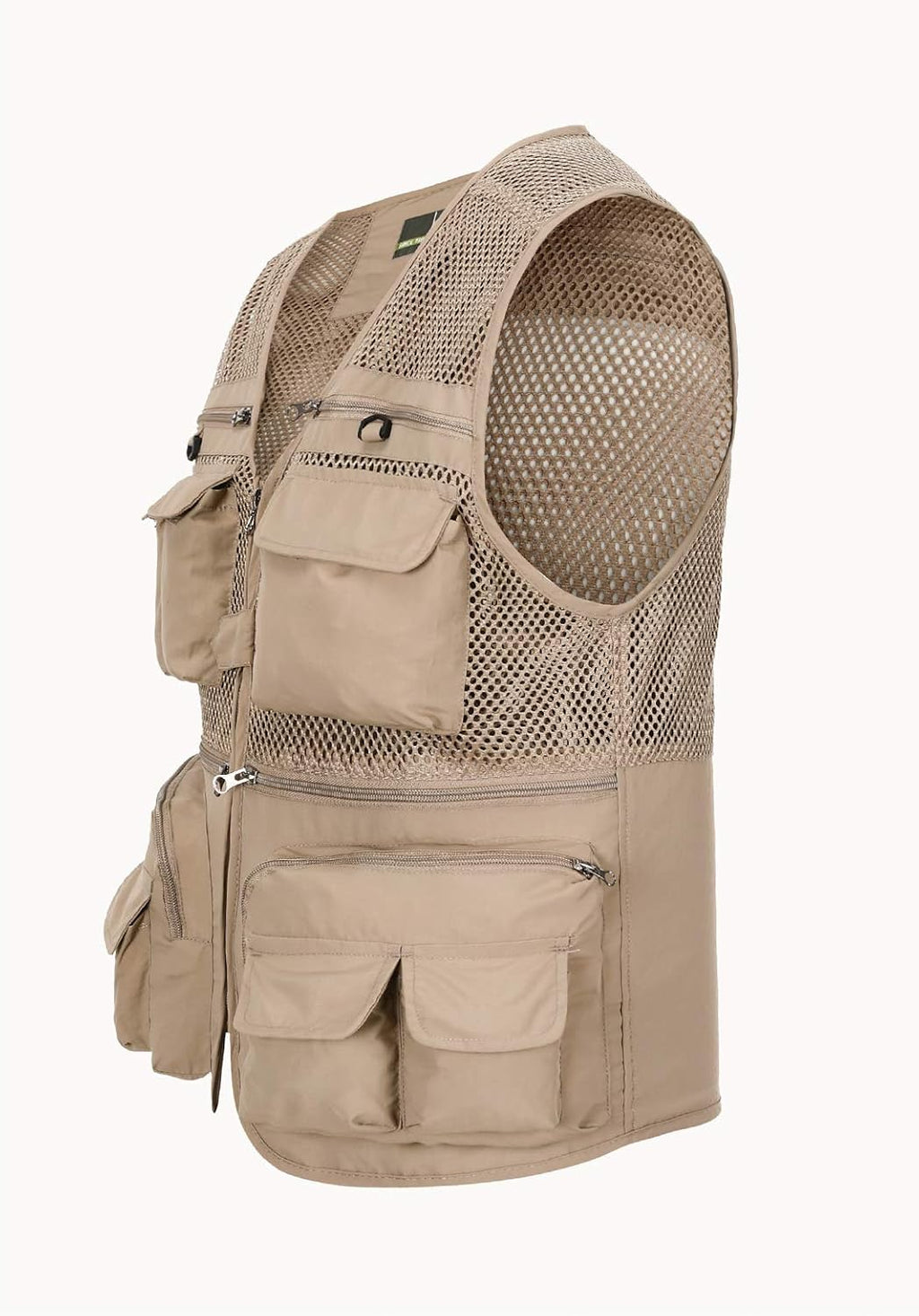 Hbufnha Outdoor Fishing Hunting Vest Multi Pockets Work Cargo Jacket