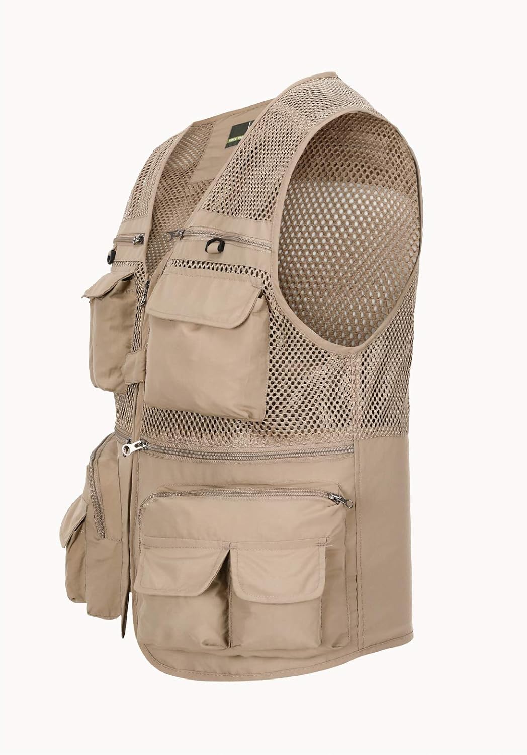 Hbufnha Outdoor Fishing Hunting Vest Multi Pockets Work Cargo Jacket