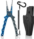 Piscifun Saltwater Fishing Pliers, Aluminum, Split Ring, Braid Cutter
