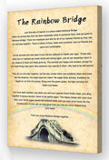 Wallpicss The Rainbow Bridge Poem Wall Art Framed Positive Quotes Poster Retro Poetry Canvas Painting Pictures Prints for Bedroom Decor 12x18 inches