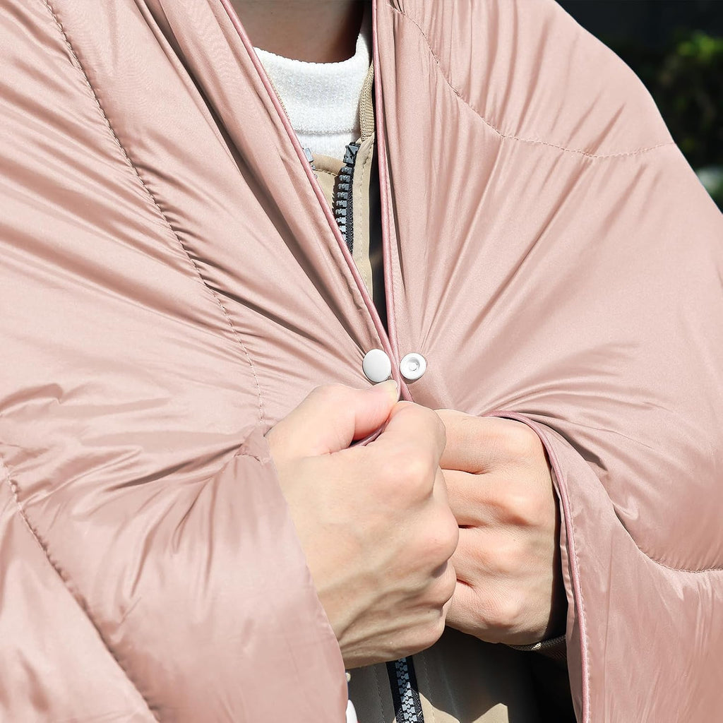 zzlamb Outdoor Puffy Camping Blanket, Down Alternative Camp Quilt