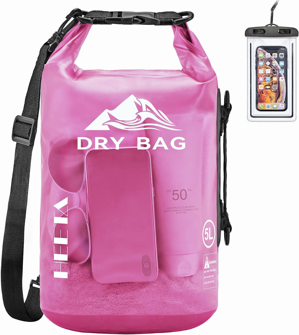 HEETA Dry Bag Waterproof Backpack with Phone Case 5L/10L/20L/30L/40L