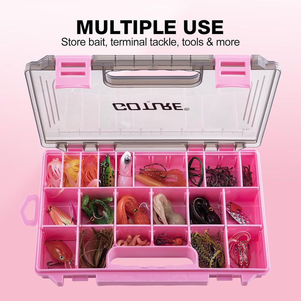Goture Fishing Tackle Box Organizer| 4 Pcs 3700 Tackle Tray| Ergonomic Grip