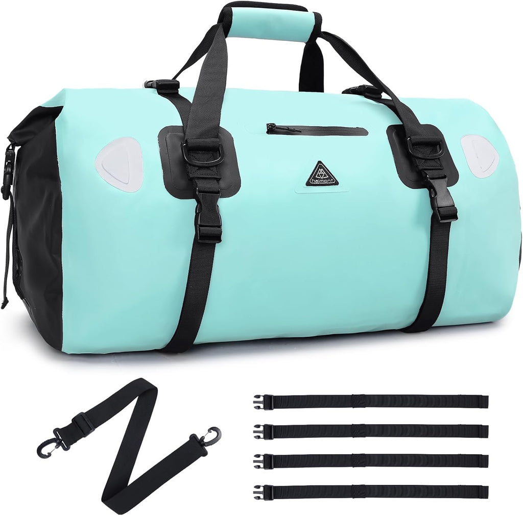 Haimont Waterproof Duffel Bag Roll-top Dry Duffel Bag with Quick-fixed Straps for Motorcycling, Rafting, Boating, SUP, Kayaking, Travel, 50L/70L