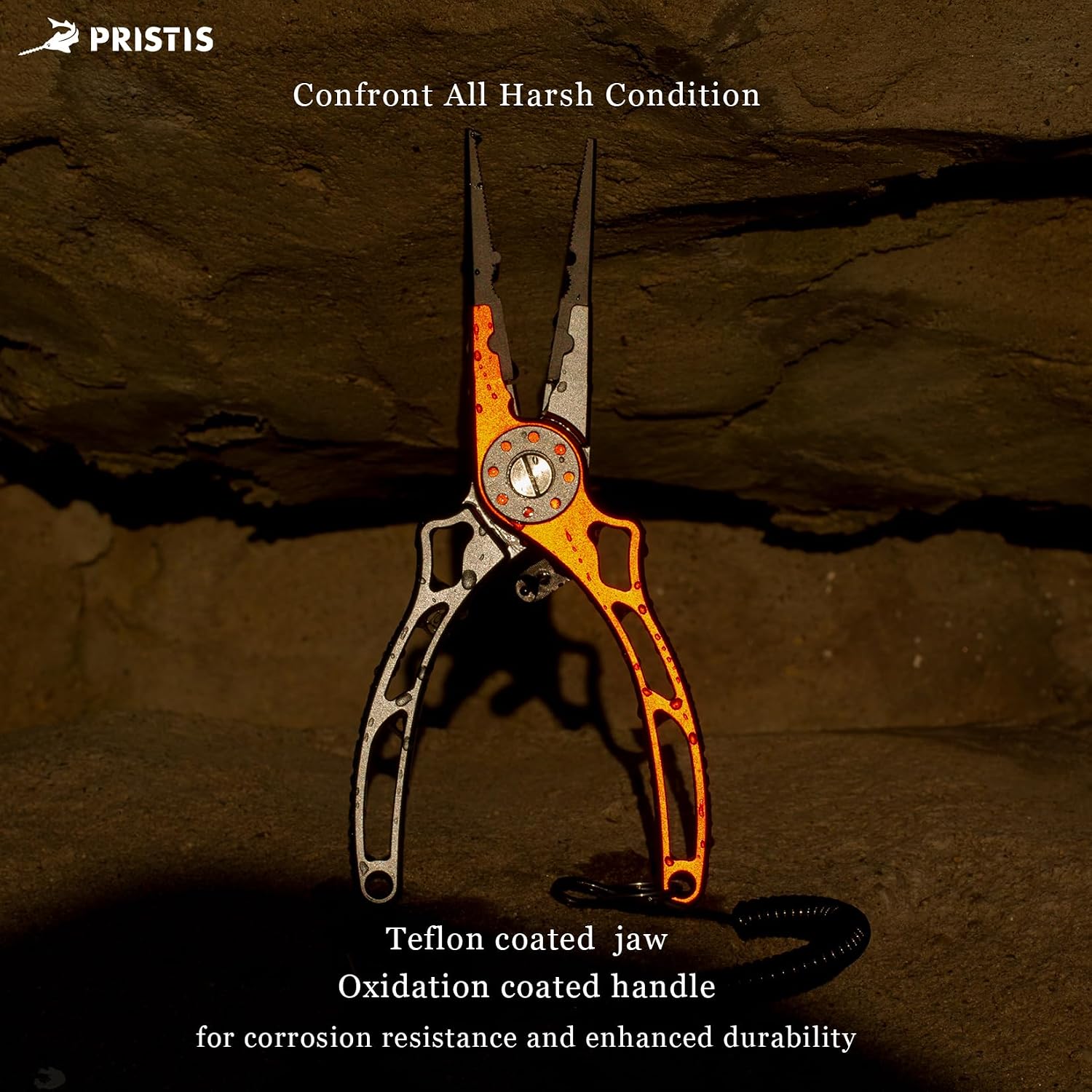 Pristis UTA II Fishing Pliers, Multi-Function Split Ring Hook Remover Gear