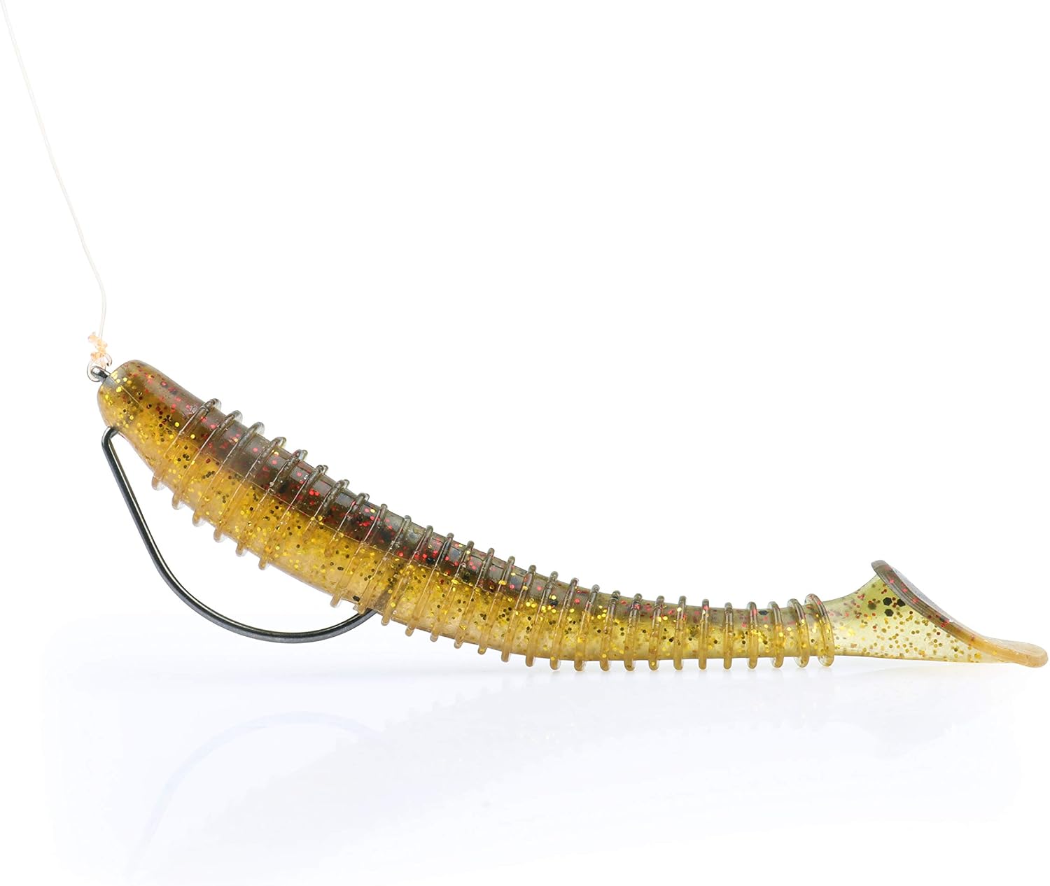 RUNCL Swimbaits Paddle 10/20/30/40PCS, 5/4/3/2 Inchs Paddle Tail, Soft Lure for Trout Crappie Bass, Durable Plastic Bait Swimmer for Saltwater/Freshwater, Fishing Lover's Gift
