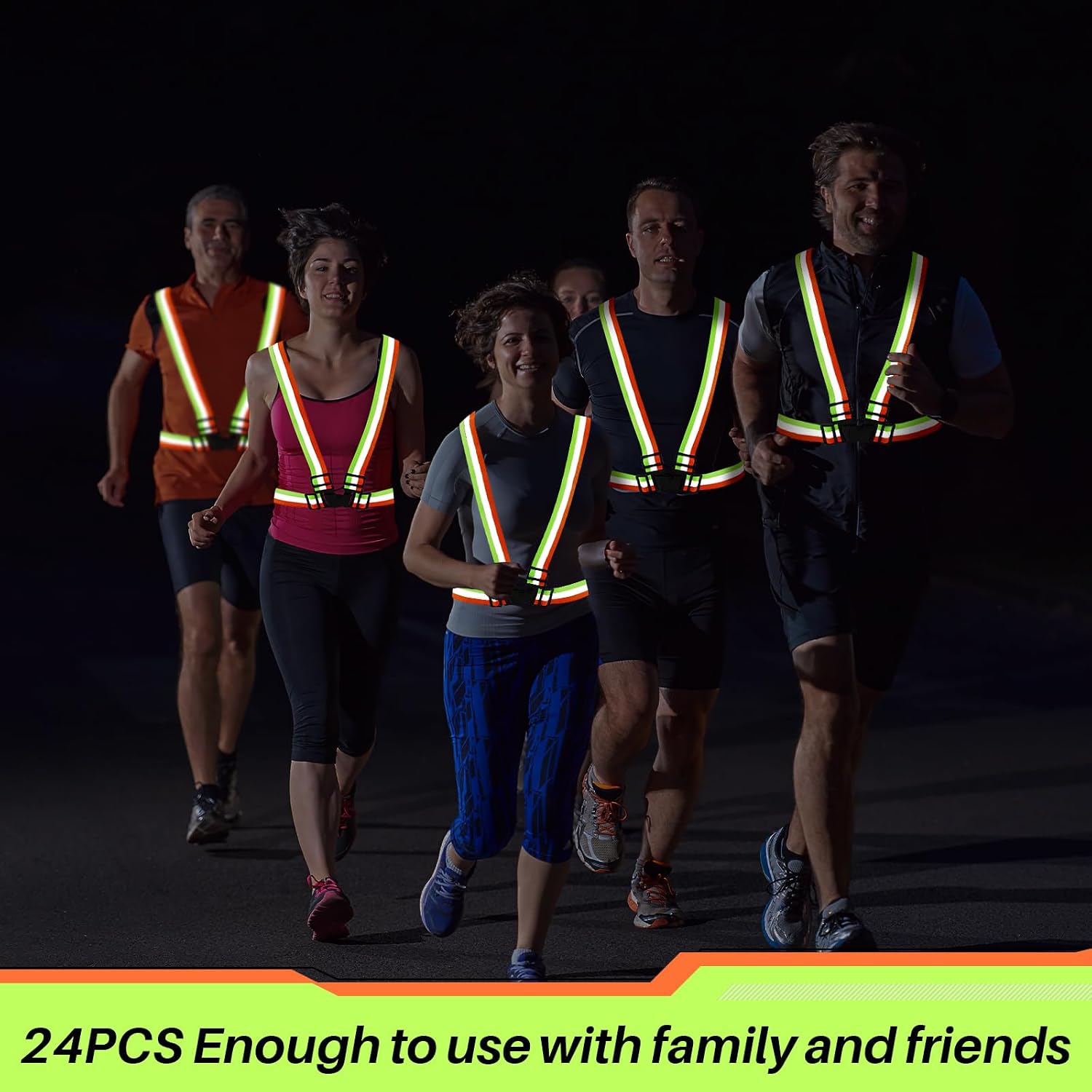 Hercicy Reflective Running Vests, Safety Vest Straps