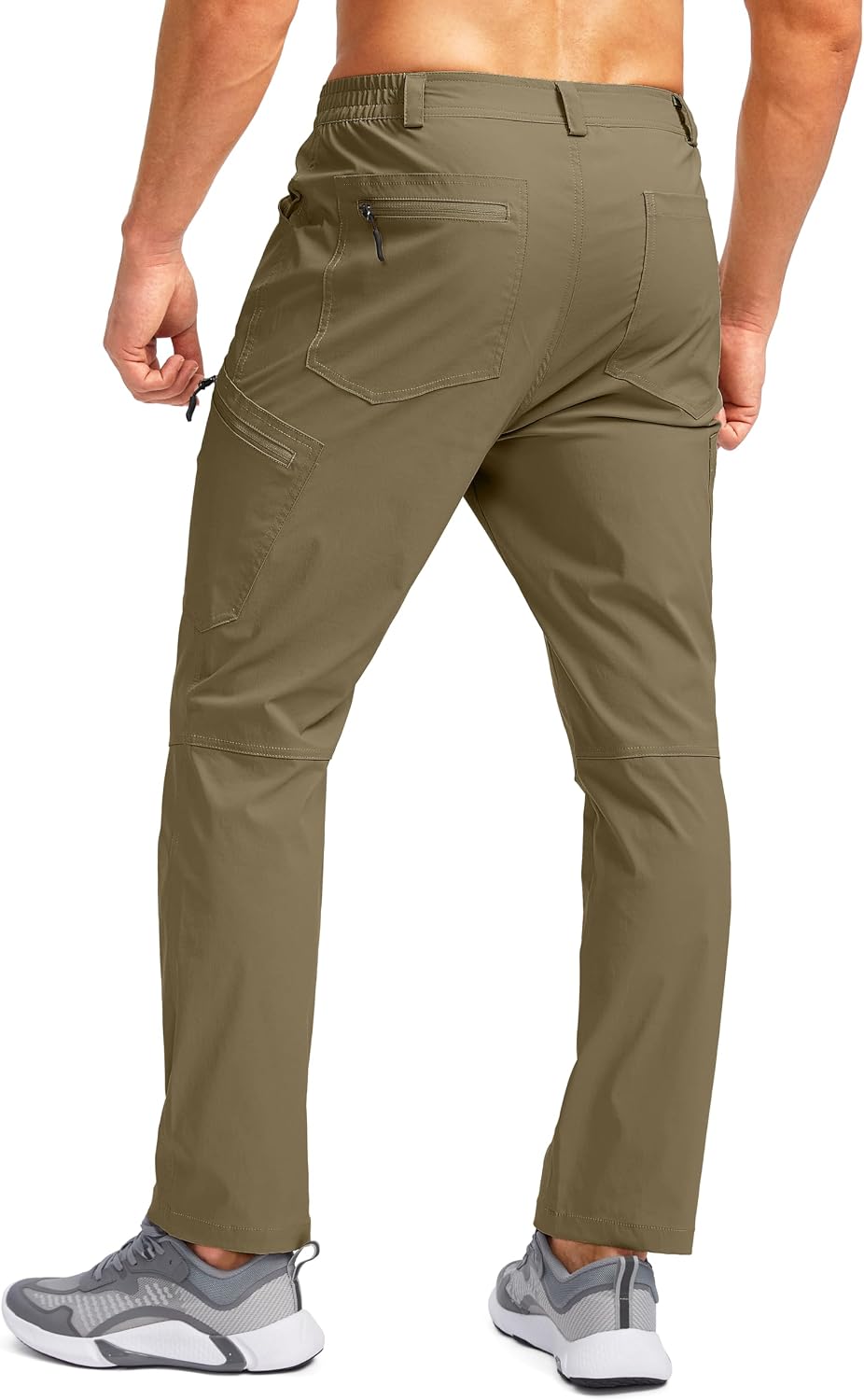 Pudolla Men's Lightweight Hiking Pants with 7 Pockets Quick Dry Water Resistant Fishing Travel Pants