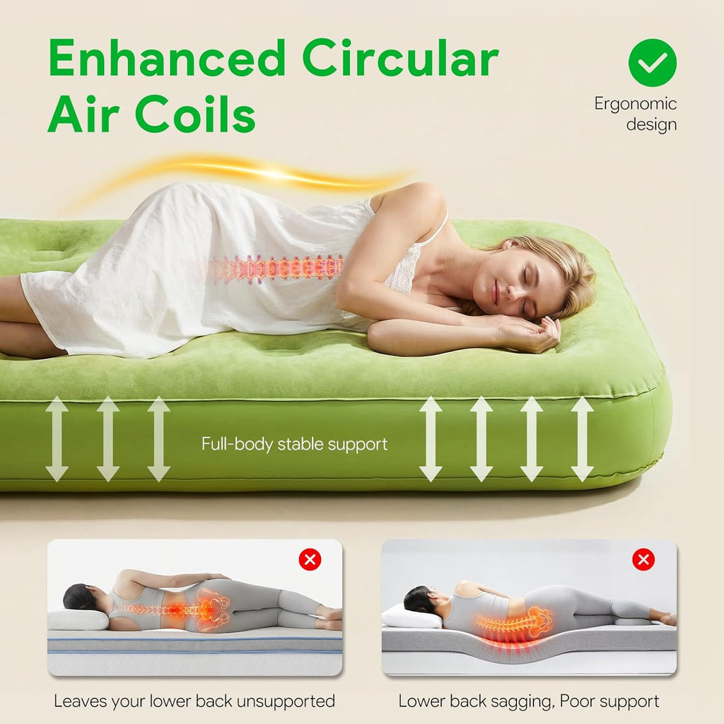 Minthouz 9.8" Ultra-Thick Self Inflating Sleeping Pad with Electric Pump