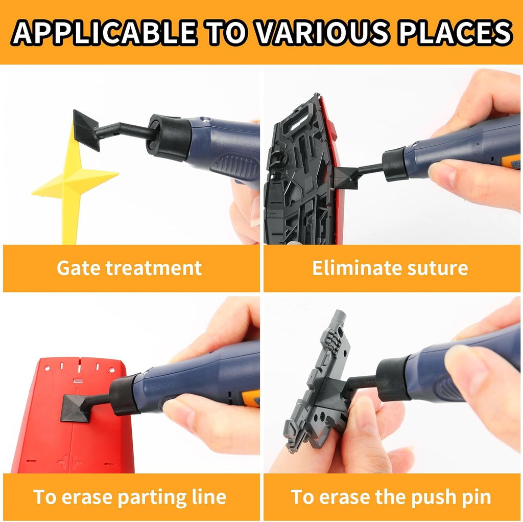 Cordless Pen Sander, Variable Speed and USB Charging with LED Light, Multi-Purpose Power Tool for Sanding, Polishing, Finishing, DIY Crafts, Blue