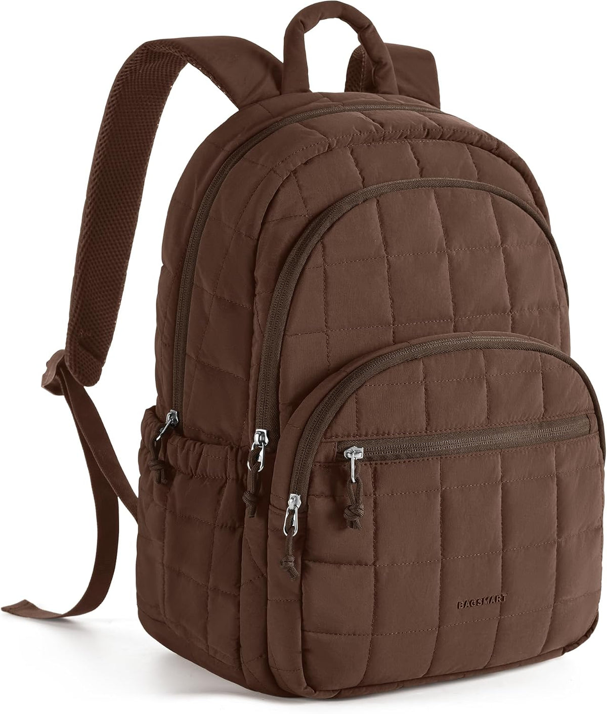 BAGSMART Travel Backpack for Women, College Laptop Backpack, Chocolate
