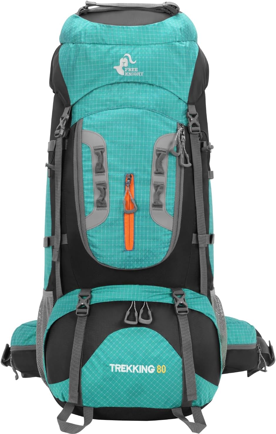 Bseash 80L Waterproof Hiking Camping Backpack with Rain Cover, Lightweight Outdoor Sport Travel Daypack for Climbing Touring