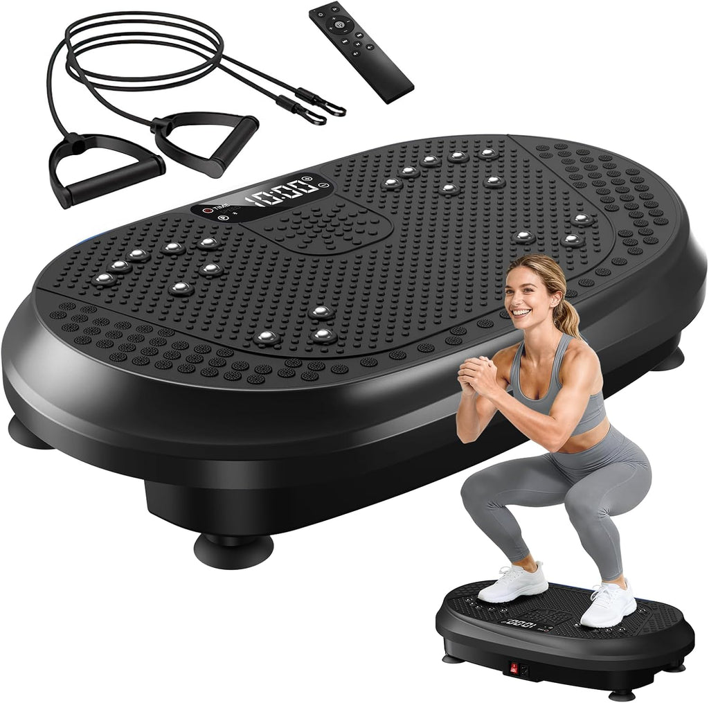 HVX Vibration Plate Exercise Machine 450 lbs Capacity Lymphatic Drainage