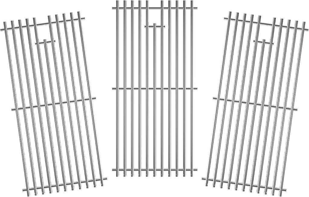 Grill Grates for Charbroil Advantage 4 Burner 463343015 463344015 463344116 463240015 Gas2coal 463340516, Replacement Parts for CharBroil G460-0500-w1, G530-b700-w1, 16-15/16inch, Stainless Steel