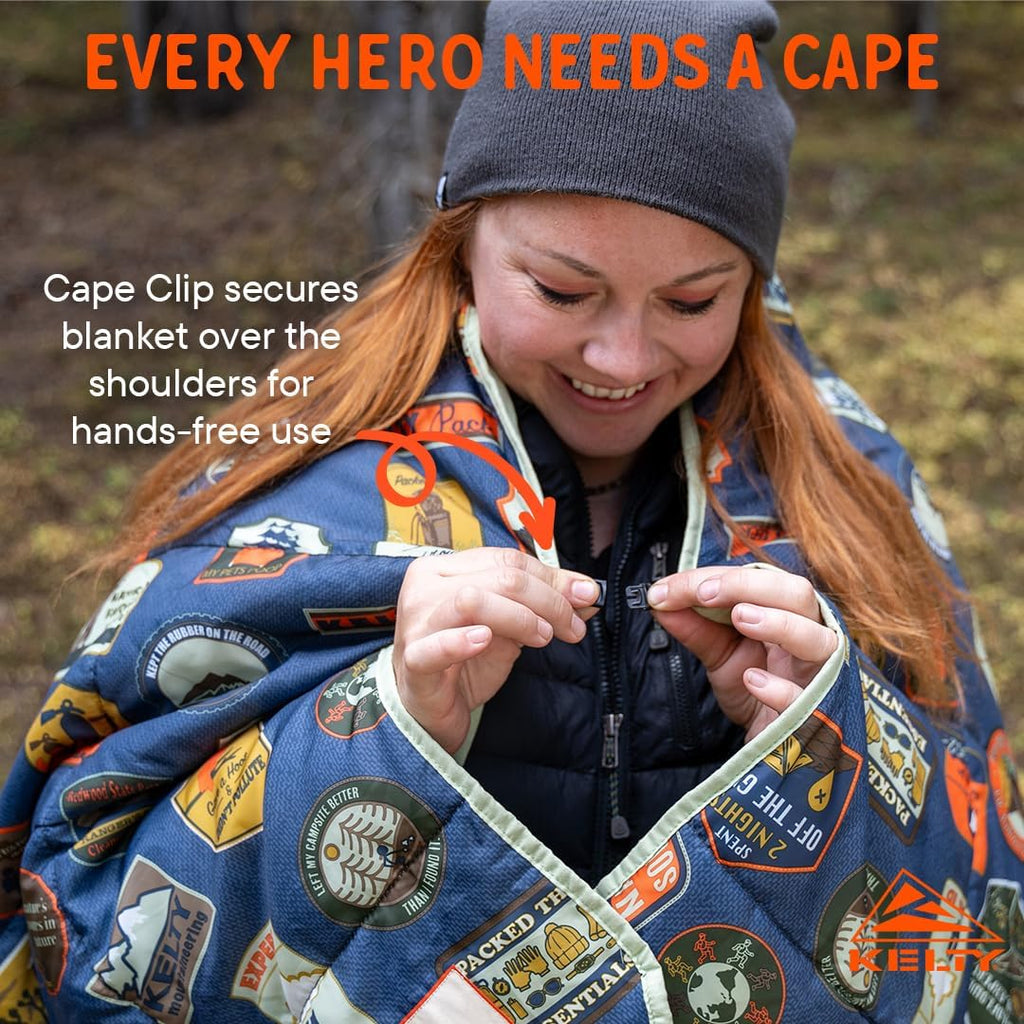 Kelty | Bestie Blanket Patches - Fun and Functional Large 1P Blanket - Twin
