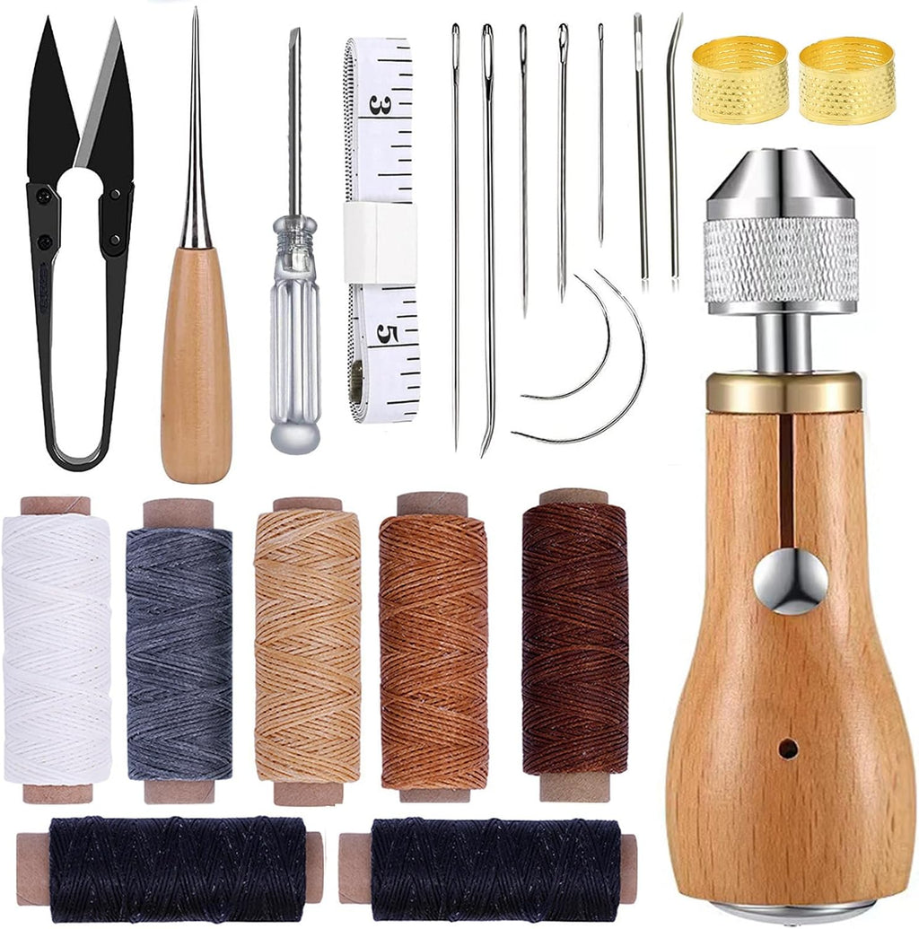 GTAAOY Sewing Awl Kit, Portable Awl Tool Stitching